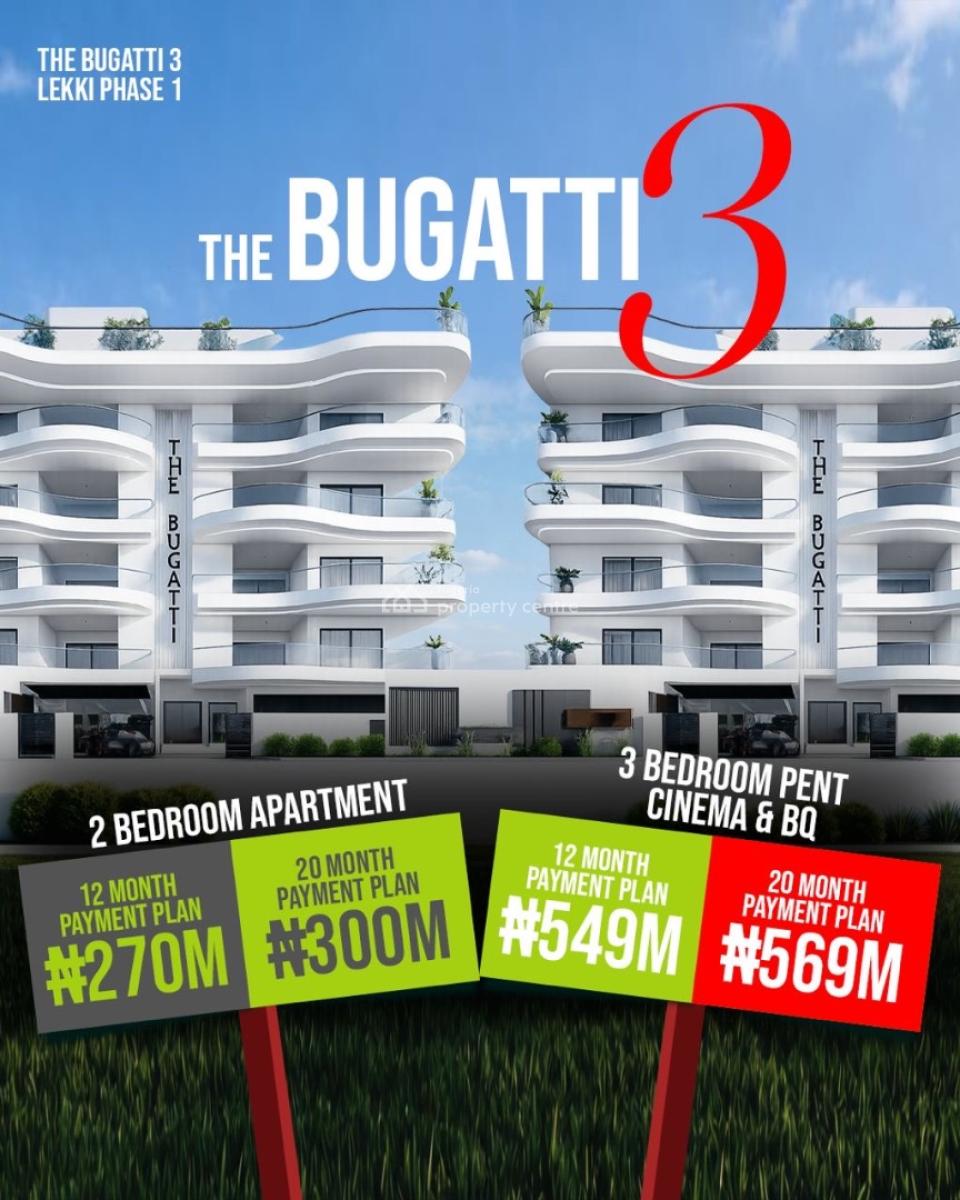Luxury Off Plan 2 Bedroom Apartment with Bq, Lekki Phase 1, Lekki, Lagos, Flat / Apartment for Sale
