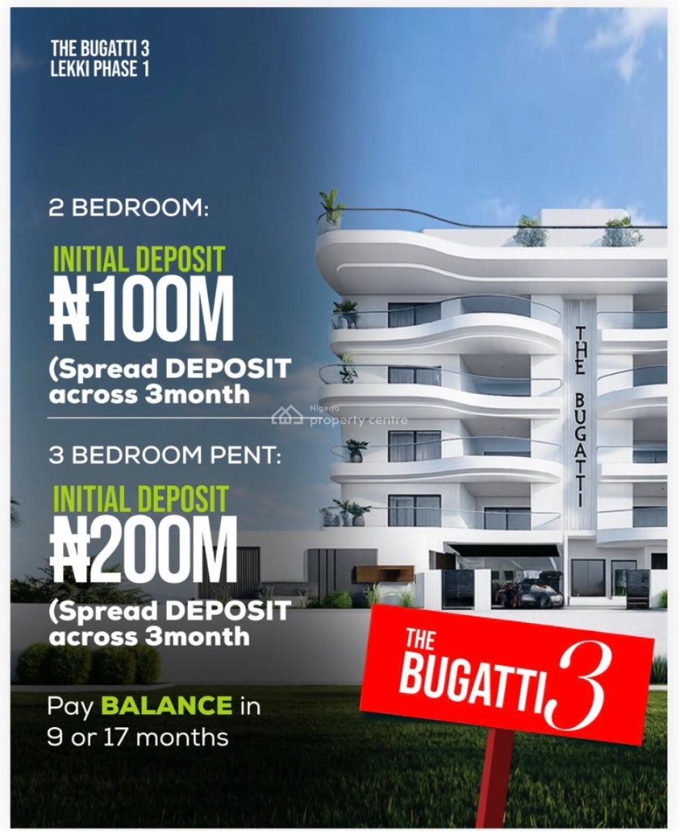 Luxury Off Plan 2 Bedroom Apartment with Bq, Lekki Phase 1, Lekki, Lagos, Flat / Apartment for Sale