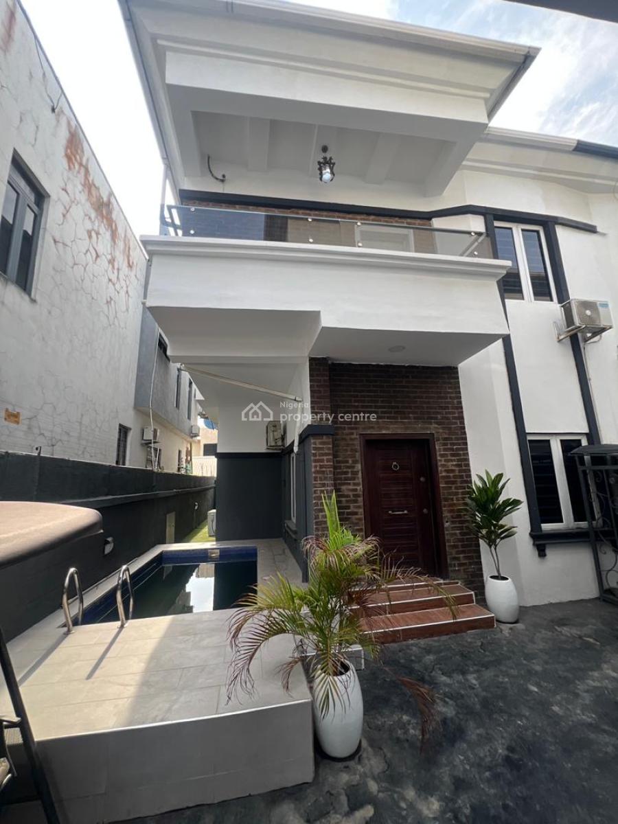 Exquisit 4bedroom Semi Detached Duplex, + Bq & Pool in a Secure Estate, Agungi, Lekki, Lagos, Semi-detached Duplex for Rent