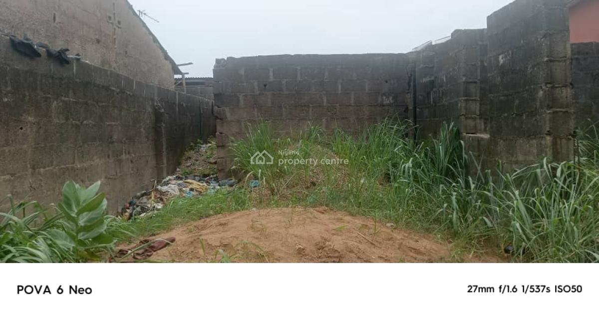 Uncompleted 2bedroom &, 3 Shops on a 40/40ft Available, Ekoro, Abule Egba Lagos, Abule Egba, Agege, Lagos, Land for Sale