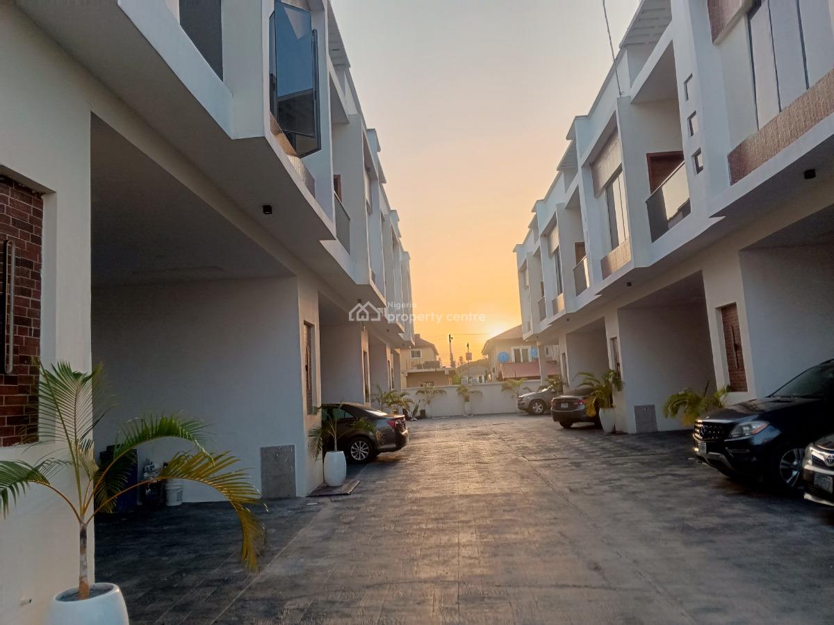 Luxury Brand New 4-bed Terrace Duplex, Admiralty Homes Estate, Alpha Beach Road, New-road Bustop, Igbo Efon, Lekki, Lagos, Terraced Duplex for Sale