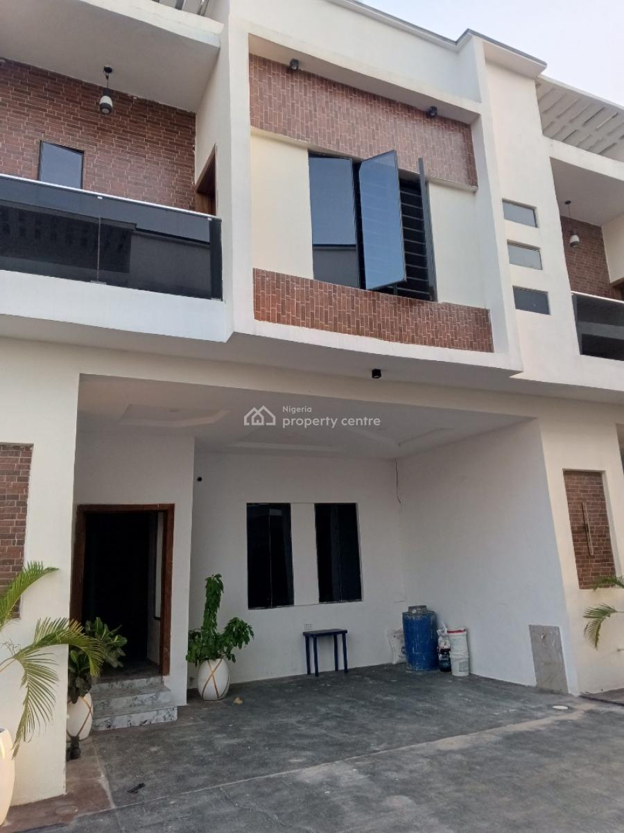 Luxury Brand New 4-bed Terrace Duplex, Admiralty Homes Estate, Alpha Beach Road, New-road Bustop, Igbo Efon, Lekki, Lagos, Terraced Duplex for Sale