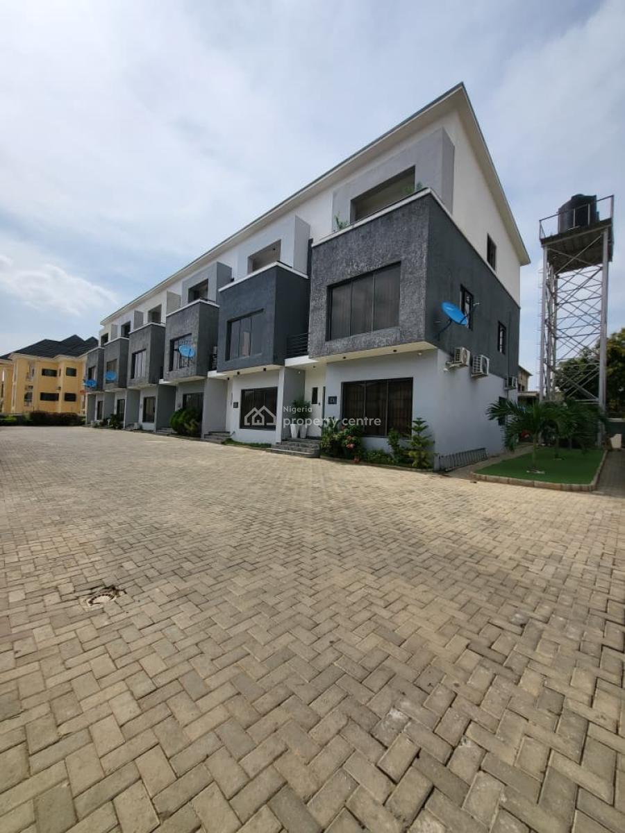 Newly Built 4 Bedroom with a Bq, Guzape District, Abuja, Terraced Duplex for Sale