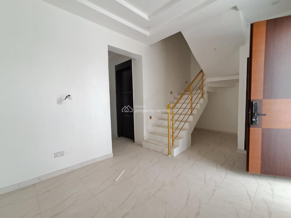 Nicely Finished & Serviced 4 Bedroom Terrace Duplex, Lekki Palm City Estate, Addo Road, Ajah, Lagos, Terraced Duplex for Rent