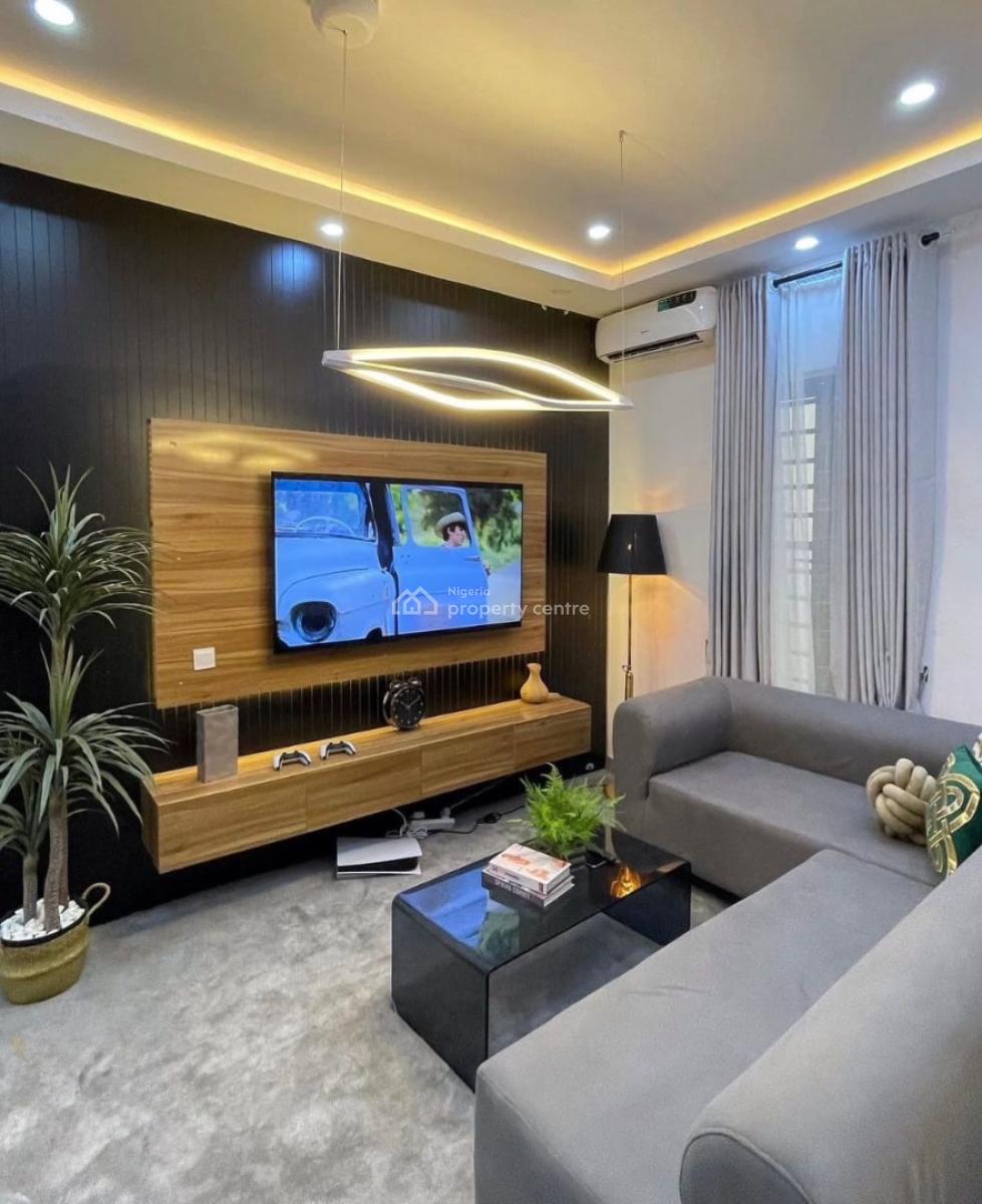 Luxury Furnished 4 Bedroom Semi Duplex with Excellent Facility, Chevron, Lekki, Lagos, Semi-detached Duplex for Rent
