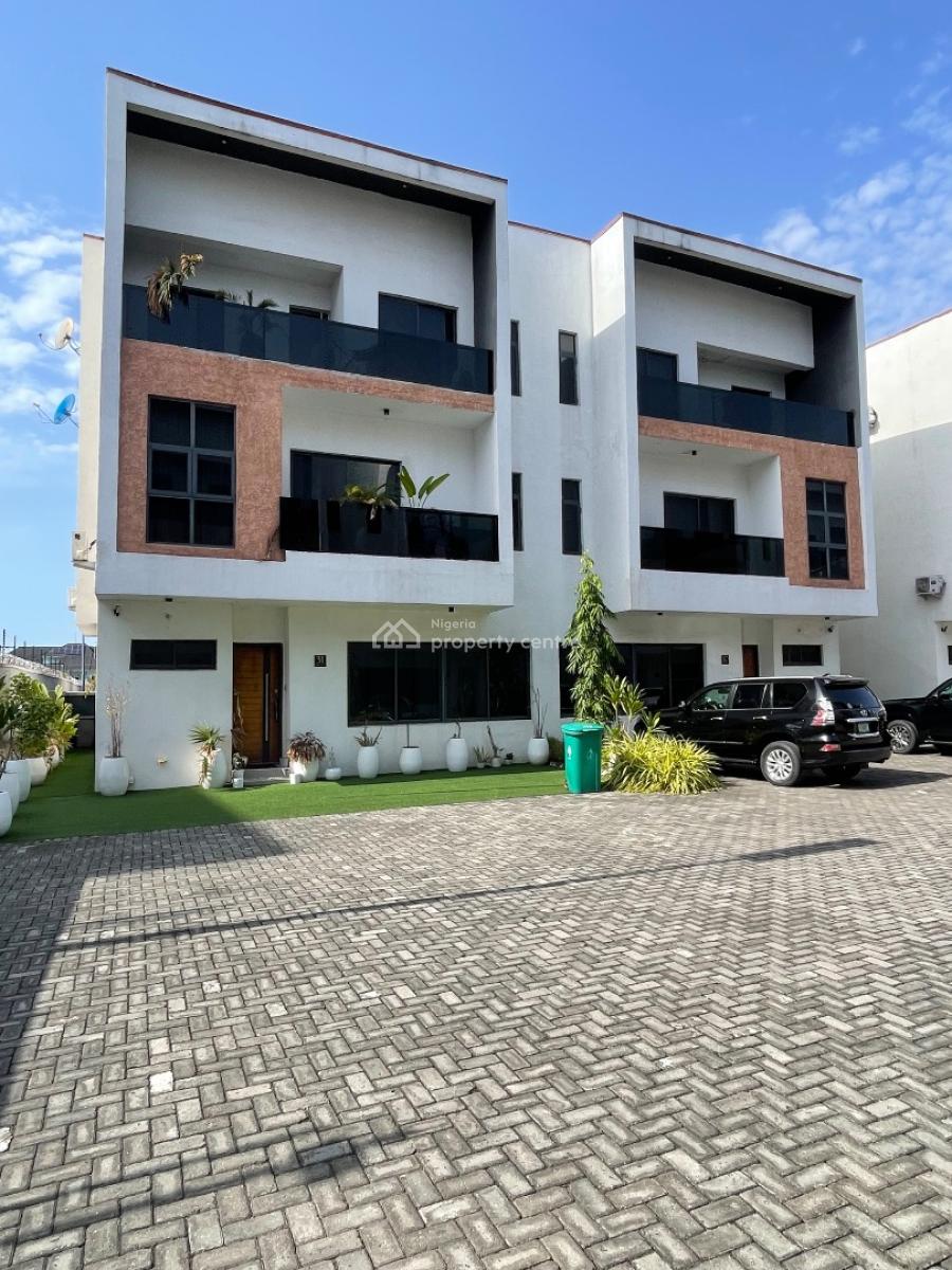 4 Bedroom Semi Detached Duplex with a Bq, Lekki Phase 1, Lekki, Lagos, Semi-detached Duplex for Rent