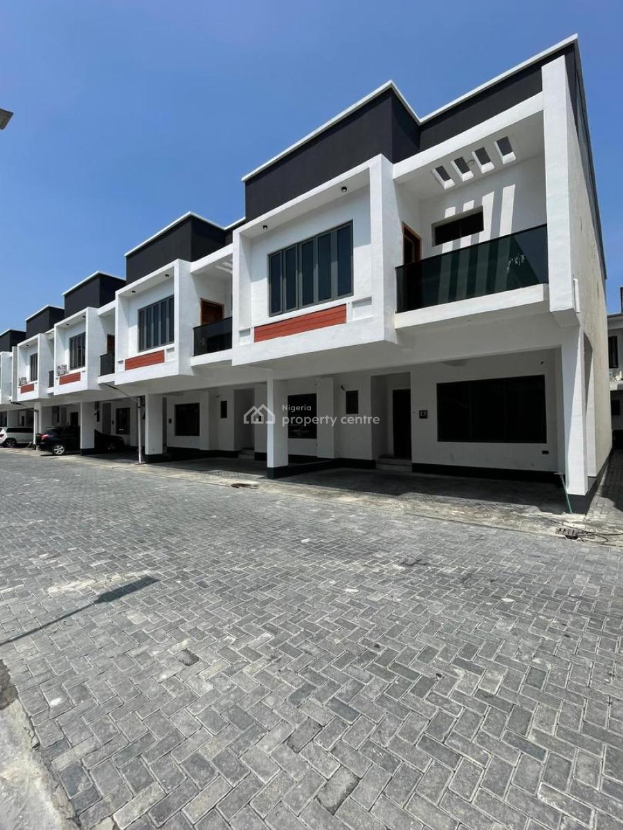 Luxury 4bedroom Terrace Duplex with Excellent Facility, Osapa London, Lekki, Lagos, Terraced Duplex for Rent