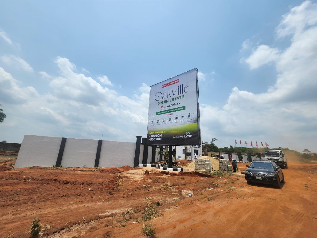 Site and Serviced 300sqms and 500sqms Residential Land, Mowe Ofada, Ogun, Land for Sale