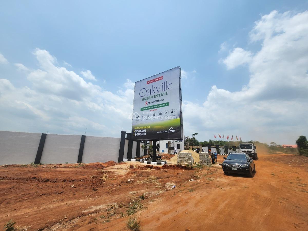Site and Serviced 300sqms and 500sqms Residential Land, Mowe Ofada, Ogun, Land for Sale
