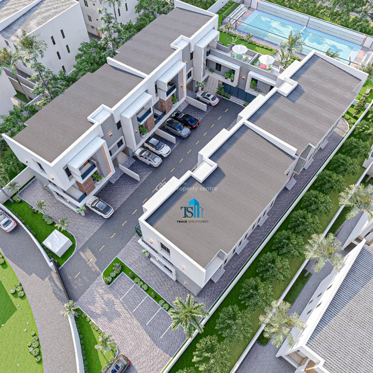 Luxury 4 Bedroom Terrace Duplex with Bq at Dpc Level, Opp. Magistrate Court Main Lifecamp, Life Camp, Abuja, Terraced Duplex for Sale