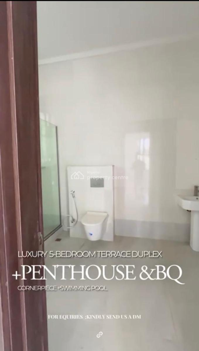 a Luxury 5 Bedroom Terrace Duplex with Excellent Facilities, Asokoro District, Abuja, Terraced Duplex for Sale