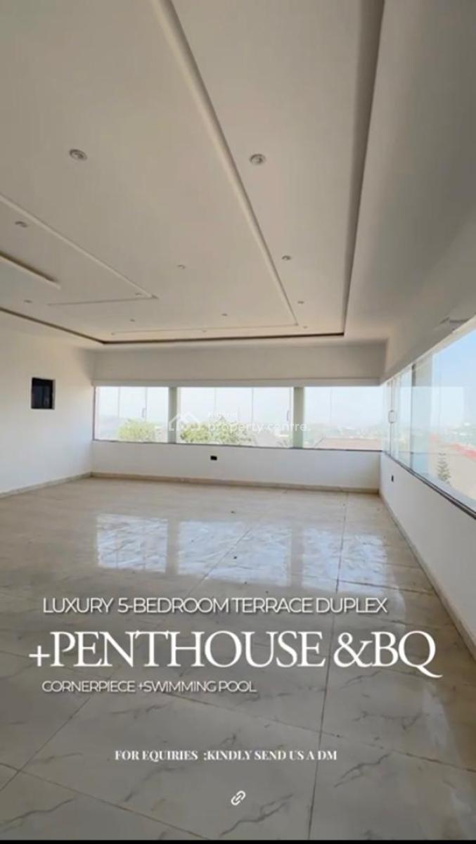 a Luxury 5 Bedroom Terrace Duplex with Excellent Facilities, Asokoro District, Abuja, Terraced Duplex for Sale
