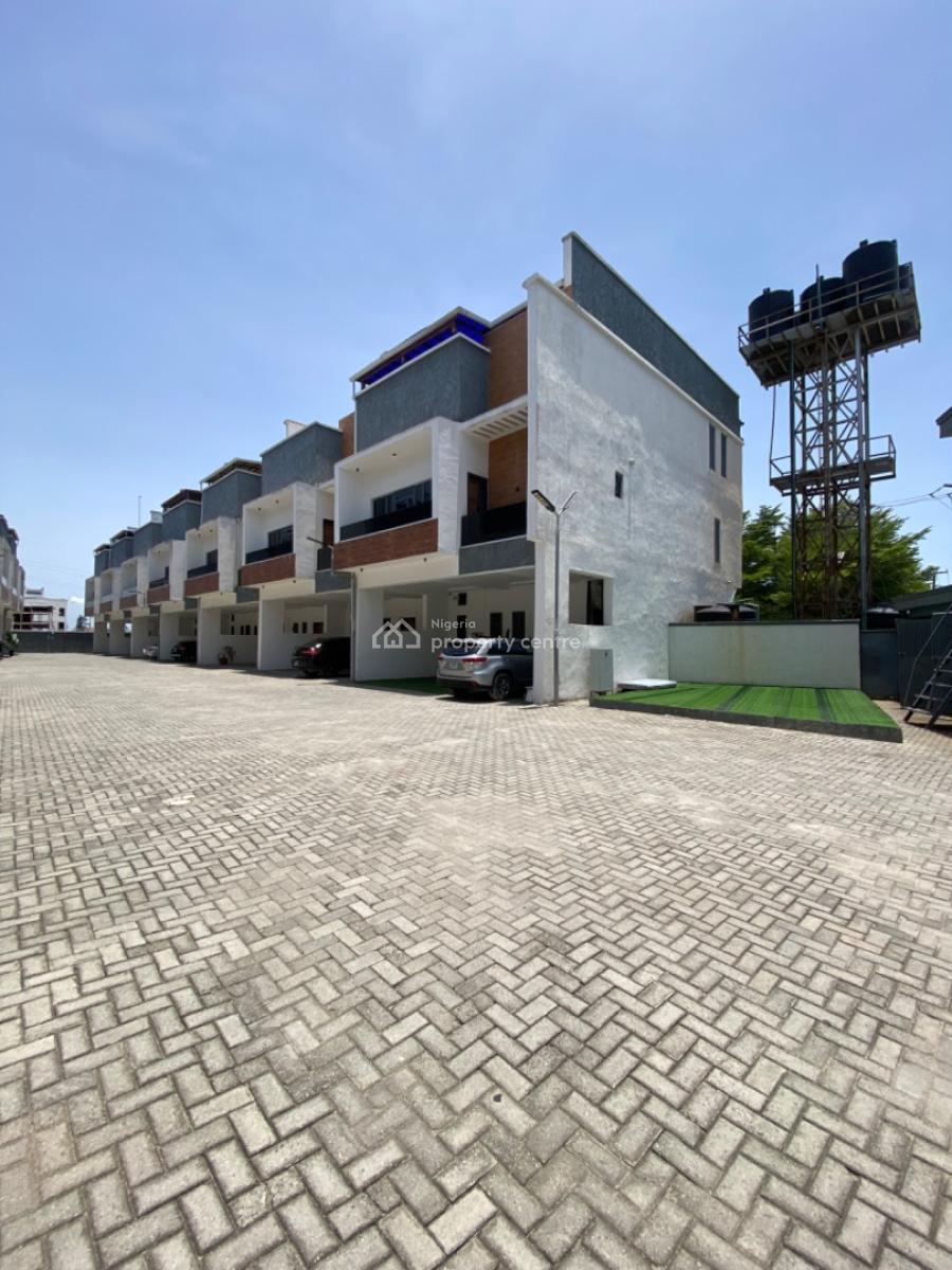 Fully Furnished 4 Bedrooms Terrace Duplex with Rooftop Terrace, Salem Lekki -gated Estate, Ikate, Lekki, Lagos, Terraced Duplex for Rent