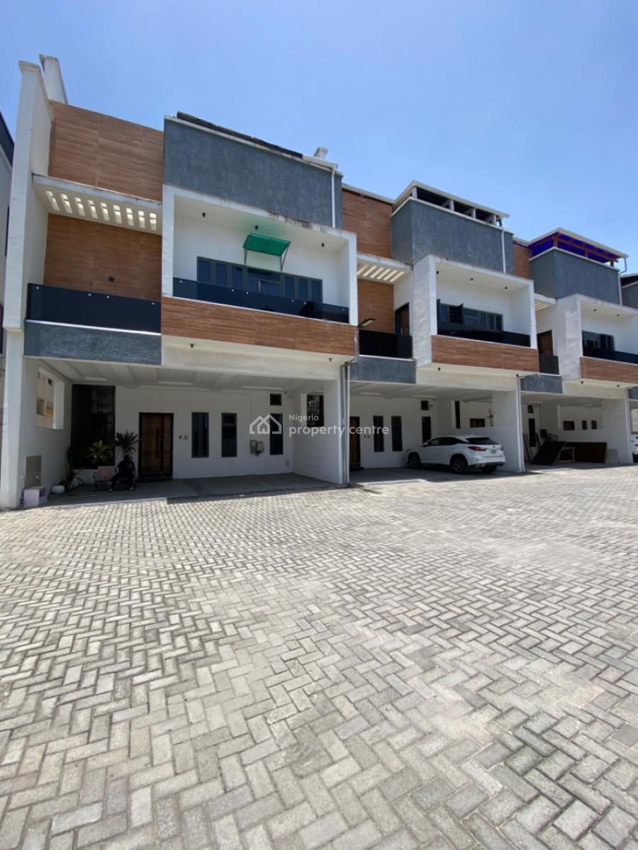 Fully Furnished 4 Bedrooms Terrace Duplex with Rooftop Terrace, Salem Lekki -gated Estate, Ikate, Lekki, Lagos, Terraced Duplex for Rent
