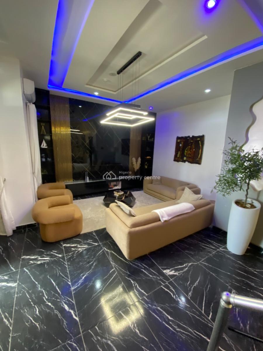 Fully Furnished 4 Bedrooms Terrace Duplex with Rooftop Terrace, Salem Lekki -gated Estate, Ikate, Lekki, Lagos, Terraced Duplex for Rent