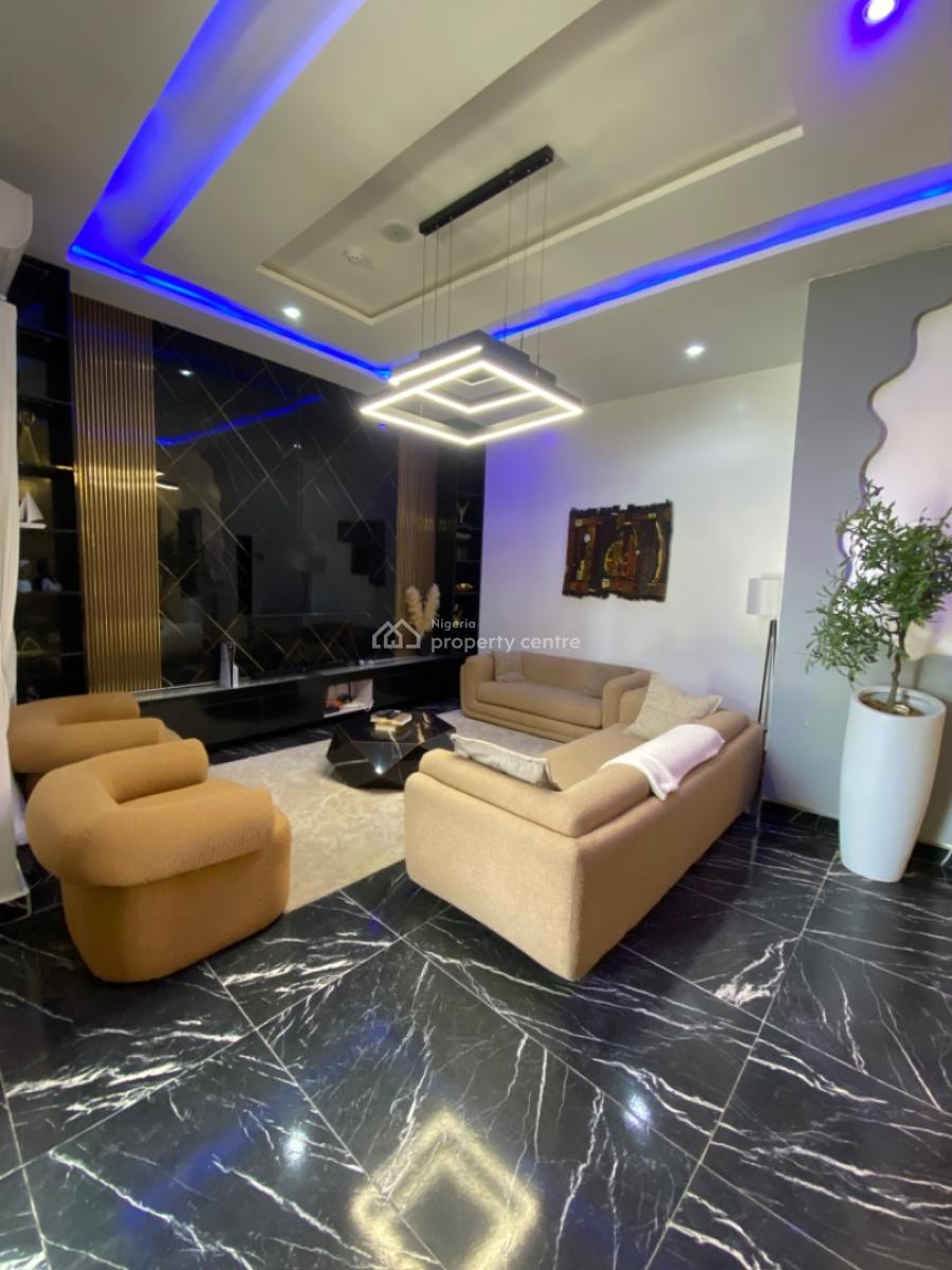 Fully Furnished 4 Bedrooms Terrace Duplex with Rooftop Terrace, Salem Lekki -gated Estate, Ikate, Lekki, Lagos, Terraced Duplex for Rent