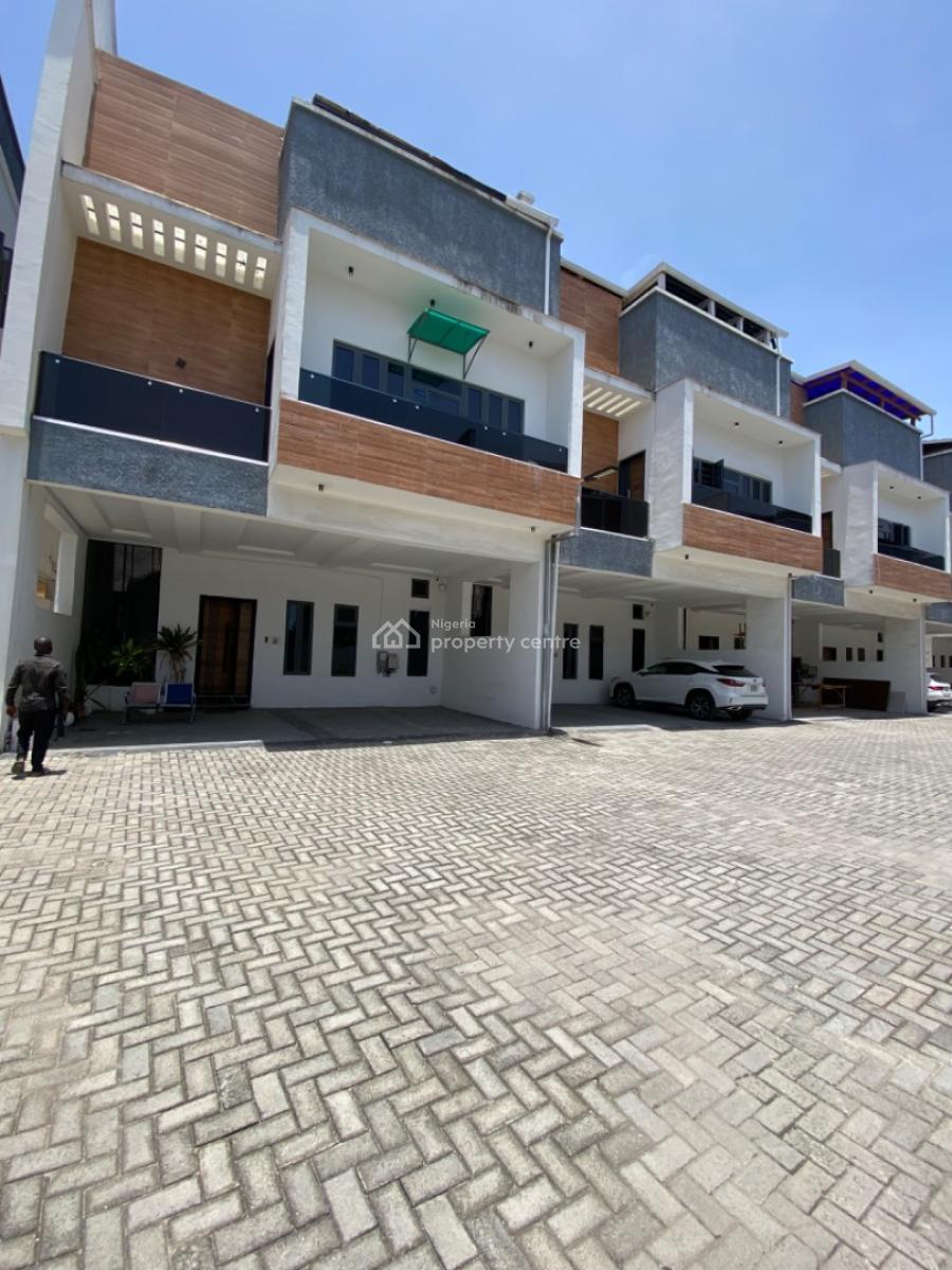 Fully Furnished 4 Bedrooms Terrace Duplex with Rooftop Terrace, Salem Lekki -gated Estate, Ikate, Lekki, Lagos, Terraced Duplex for Rent
