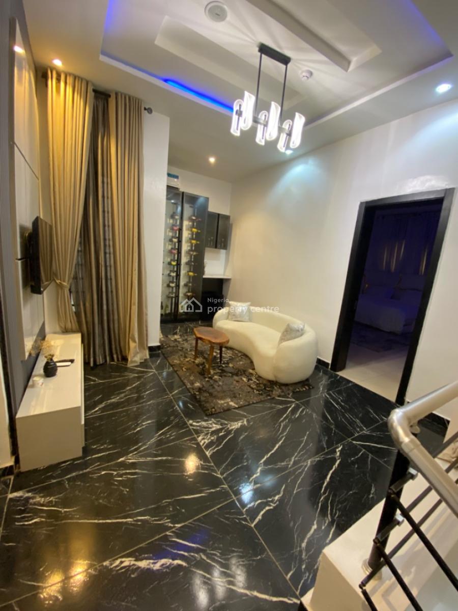 Fully Furnished 4 Bedrooms Terrace Duplex with Rooftop Terrace, Salem Lekki -gated Estate, Ikate, Lekki, Lagos, Terraced Duplex for Rent