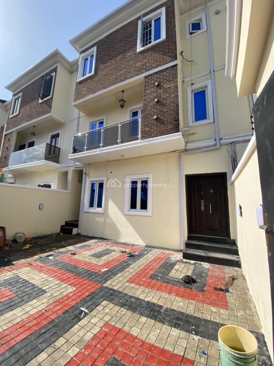 Spacious 4 Bedrooms Semi Detached Duplex with Bq, Osapa Estate, Osapa, Lekki, Lagos, Semi-detached Duplex for Rent