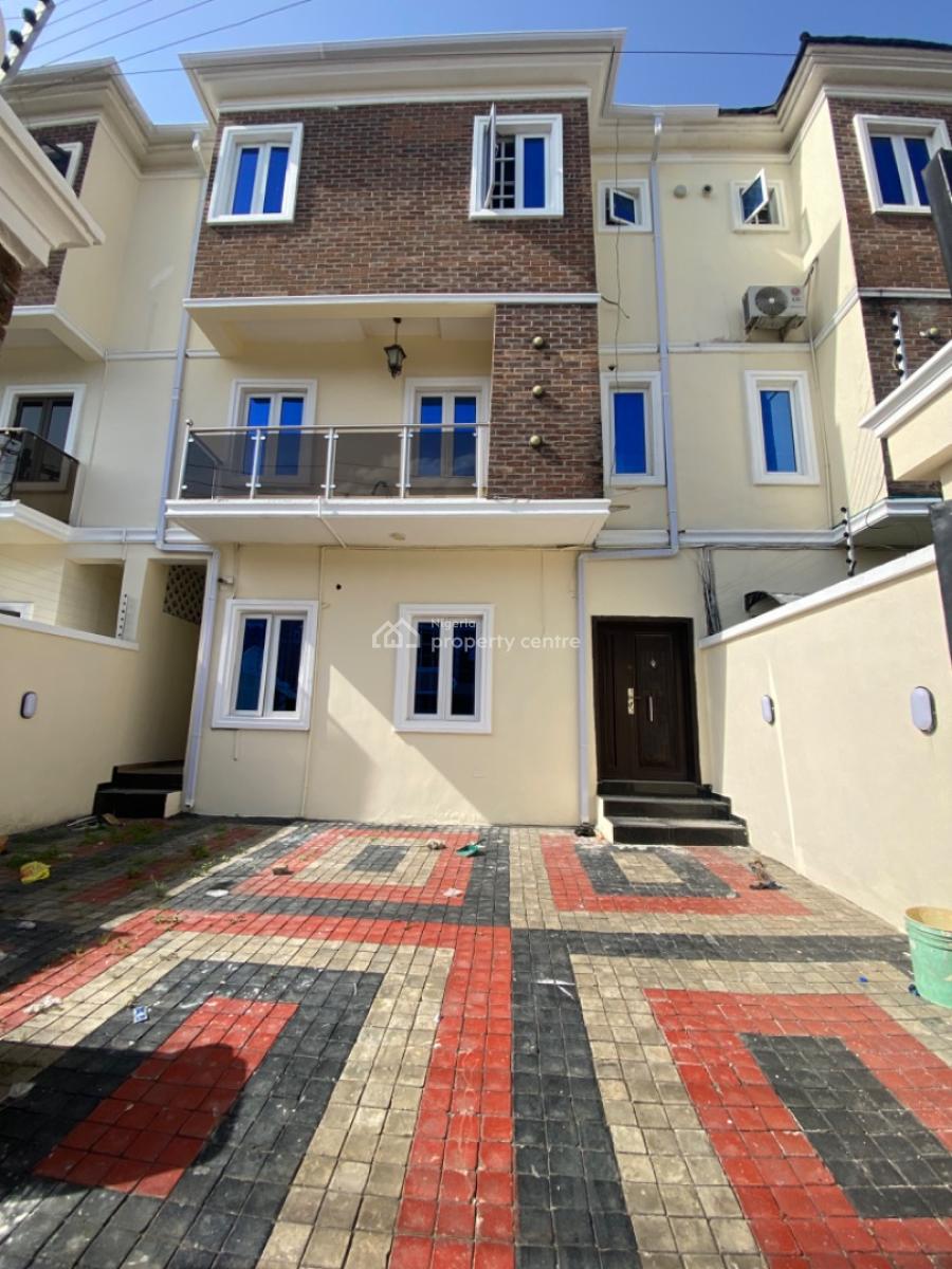 Spacious 4 Bedrooms Semi Detached Duplex with Bq, Osapa Estate, Osapa, Lekki, Lagos, Semi-detached Duplex for Rent
