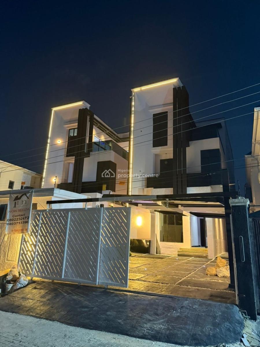 5 Bedrooms Luxury Fully Detached Duplex with Two Kitchen, Gym, Cinema, By Second Toll Gate, Lekki, Lagos, Detached Duplex for Sale