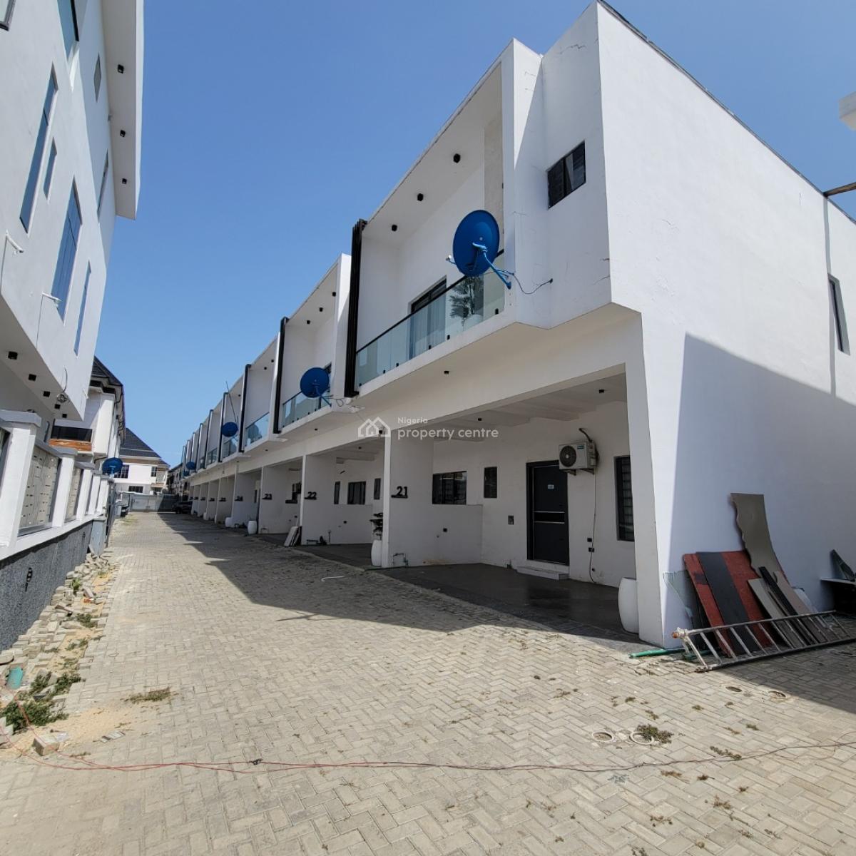 Magnificent 4 Bedrooms Terraced Duplex with a Bq in a Secured Estate, Ikota, Lekki, Lagos, Terraced Duplex for Sale