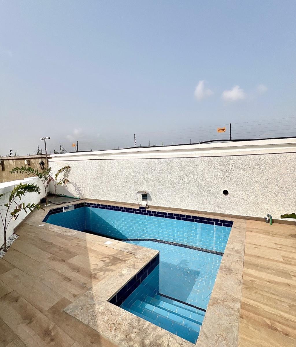 Contemporary 5 Bedroom Detached Duplex with Swimming Pool and Bq, Chevron, Lekki, Lagos, Detached Duplex for Sale