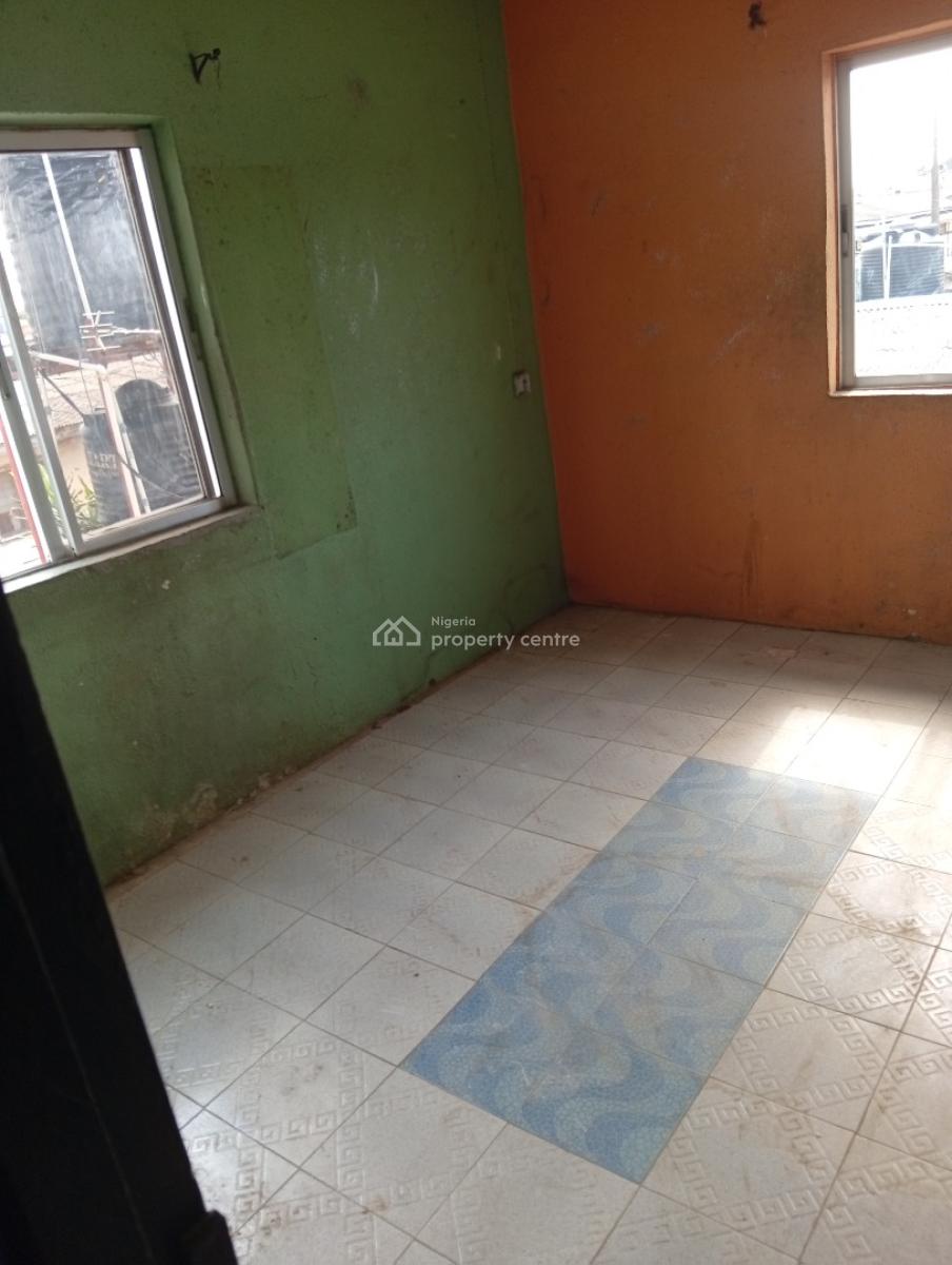 Serviced, Upstairs, Self Contained Room with Cross Ventilation, Off Pipeline Road, Fagba, Agege, Lagos, Self Contain (single Rooms) for Rent