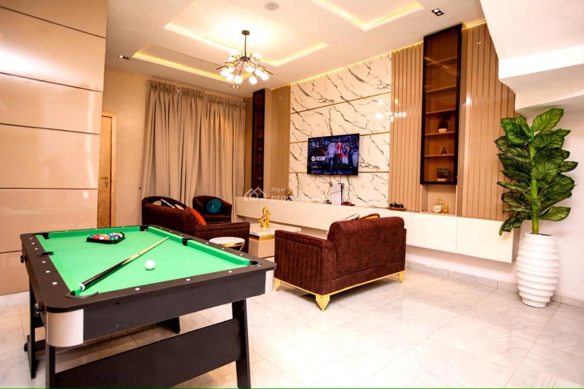 Luxurious One Bedroom, Ss Court Estate Gate 1, Orchid, Lekki, Lagos, Semi-detached Duplex Short Let