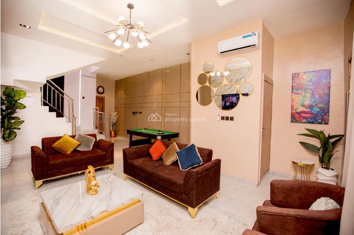 Luxurious One Bedroom, Ss Court Estate Gate 1, Orchid, Lekki, Lagos, Semi-detached Duplex Short Let