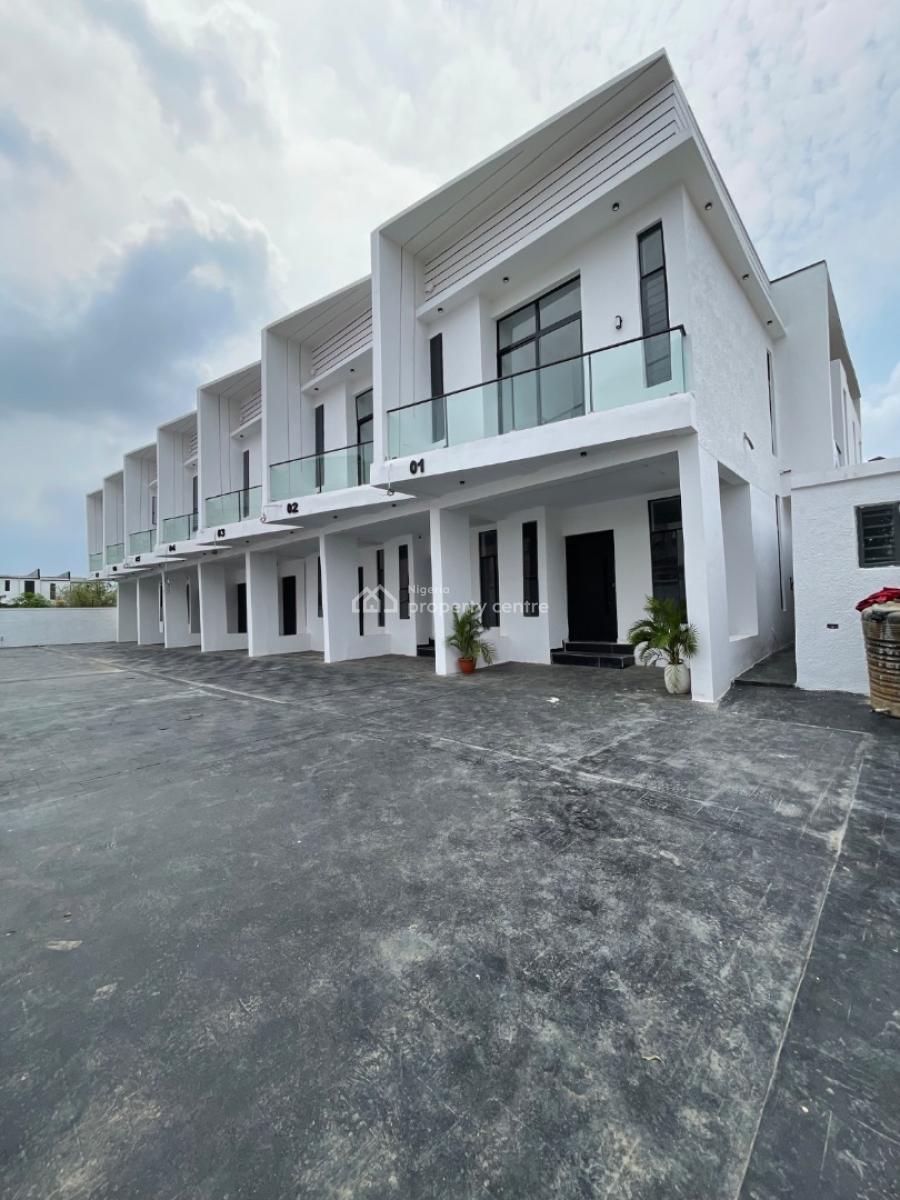 Wonderfully Finished 4 Bedroom Terraced Duplexes + Bq for Grab, Situated in Well Developed Area, Ajah, Lagos, House for Sale