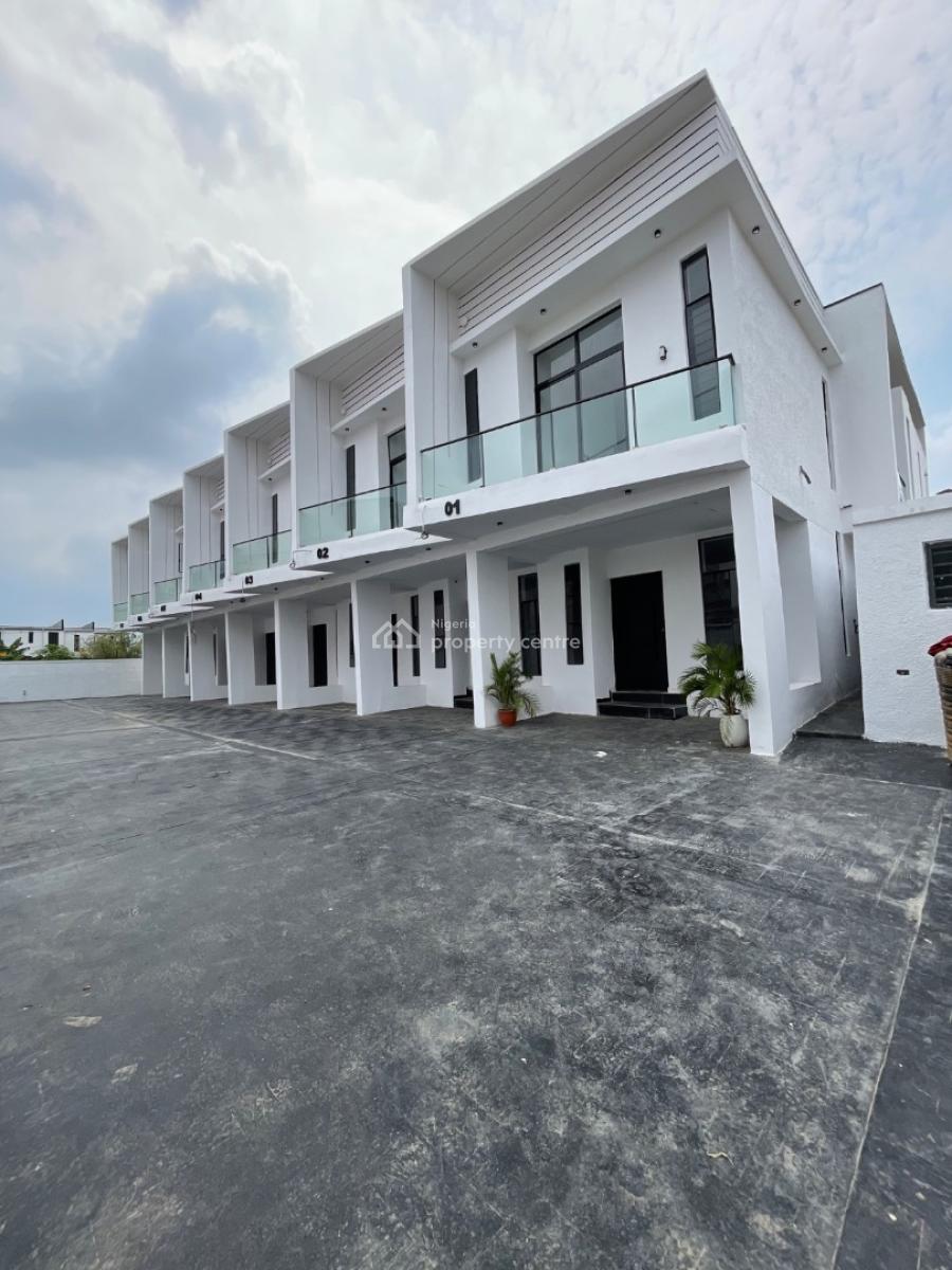 Wonderfully Finished 4 Bedroom Terraced Duplexes + Bq for Grab, Situated in Well Developed Area, Ajah, Lagos, House for Sale