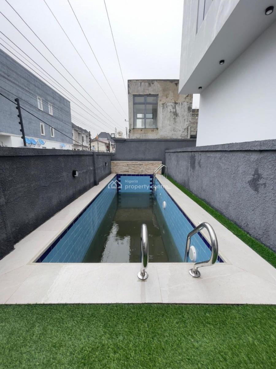 Luxury 4 Bedroom Smart Home Home with Rooftop Terrace and Pool, Osapa, Lekki, Lagos, Terraced Duplex for Sale