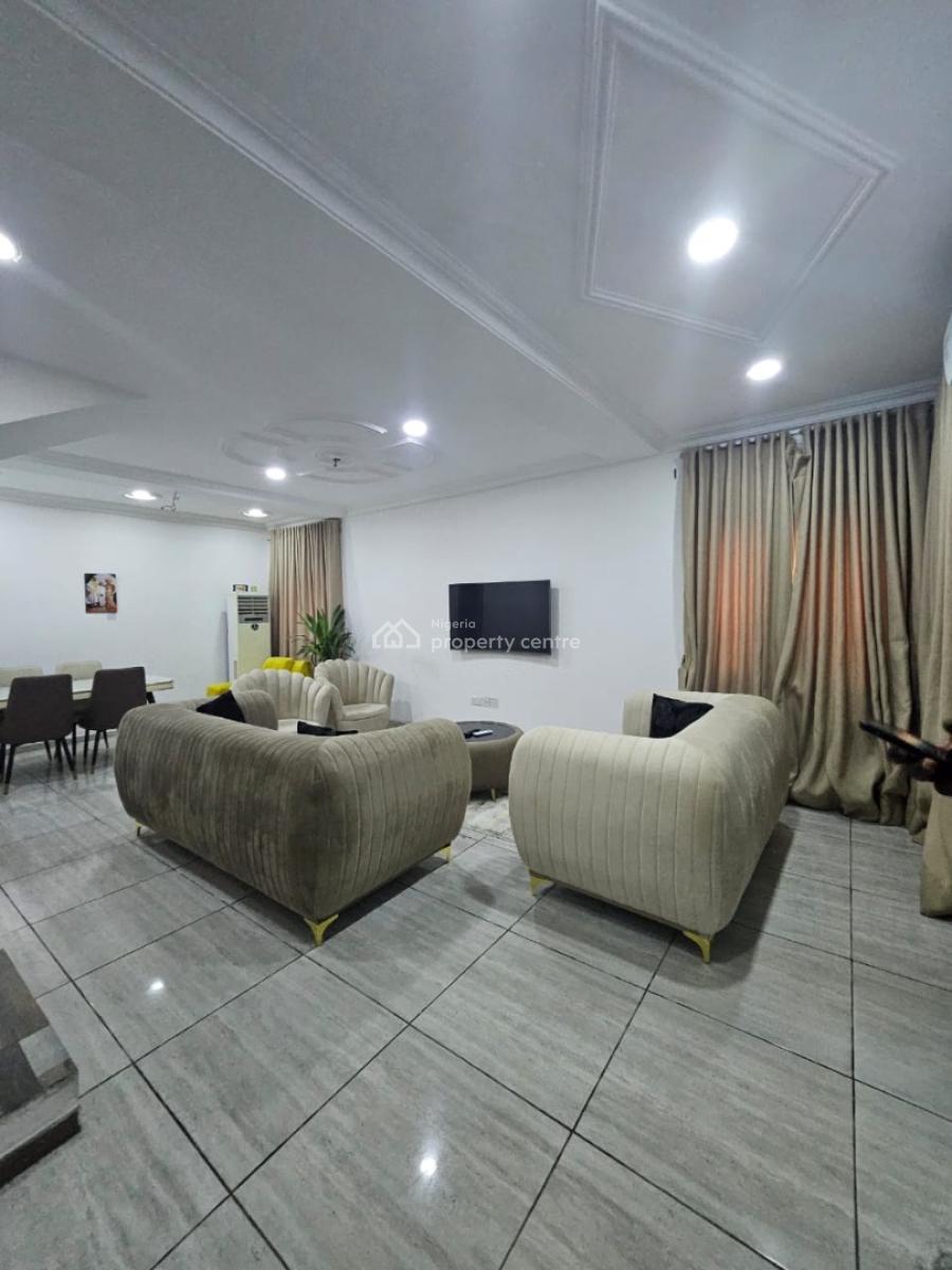 Partially Furnished & 24/7 Power 4 Bedroom with Solar and 15kva Mikano, Mobil Road Close to Northwest Filling Station, Ajah, Lagos, Detached Duplex for Rent