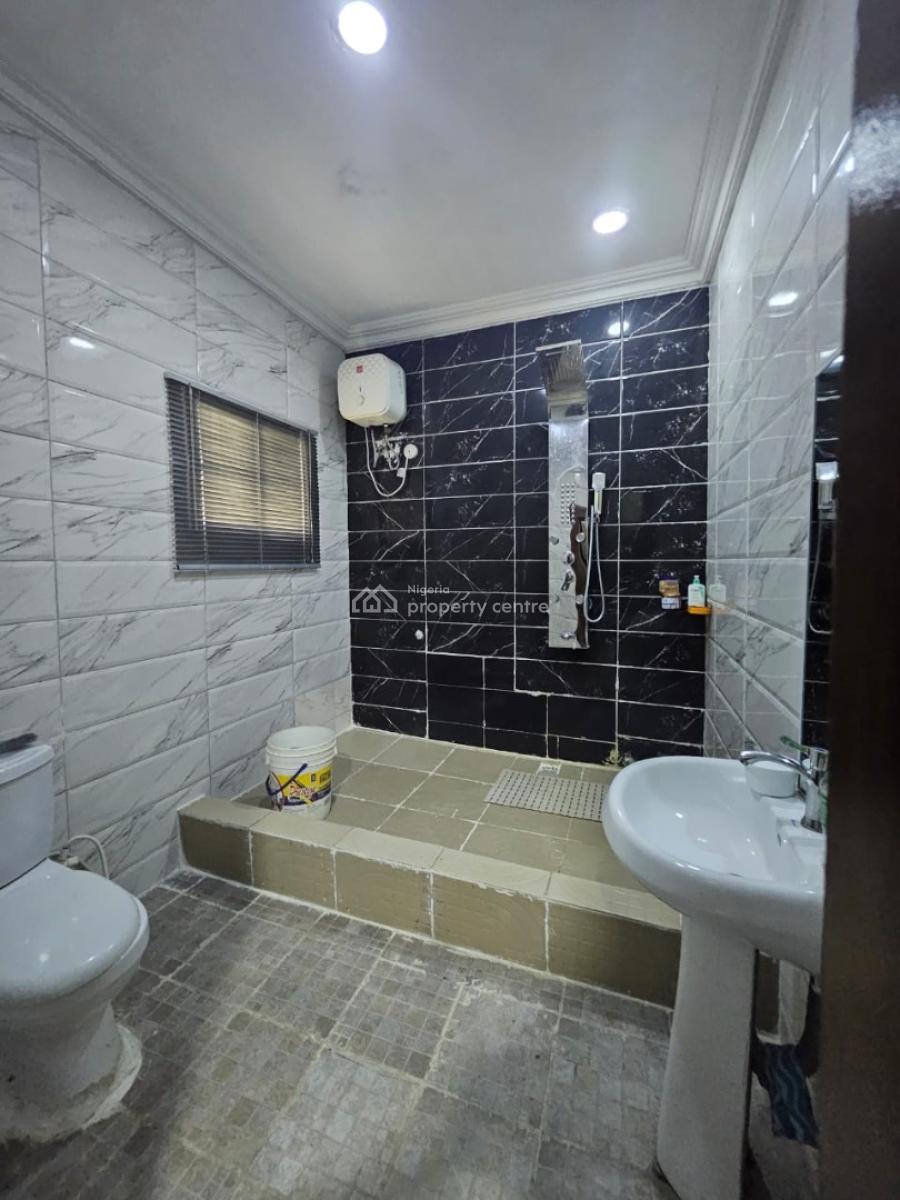 Partially Furnished & 24/7 Power 4 Bedroom with Solar and 15kva Mikano, Mobil Road Close to Northwest Filling Station, Ajah, Lagos, Detached Duplex for Rent