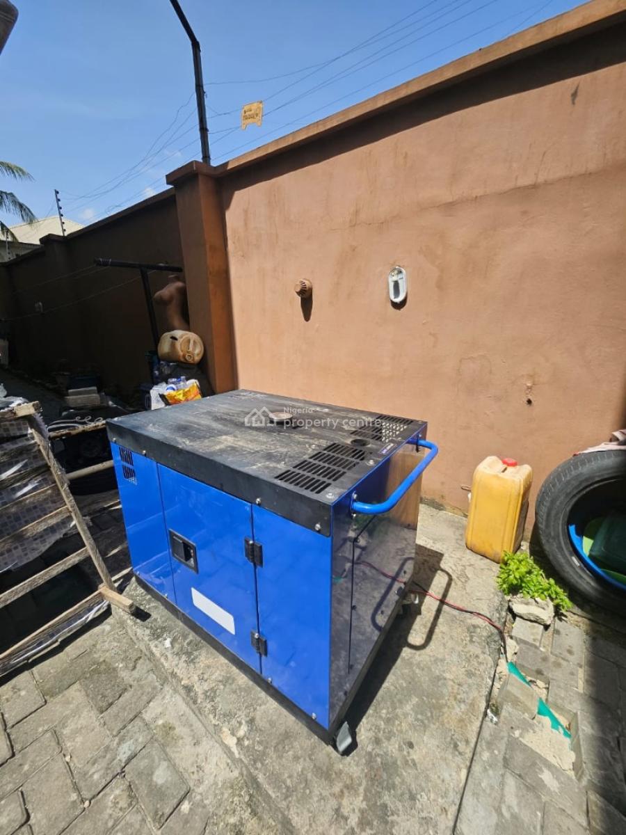 Partially Furnished & 24/7 Power 4 Bedroom with Solar and 15kva Mikano, Mobil Road Close to Northwest Filling Station, Ajah, Lagos, Detached Duplex for Rent