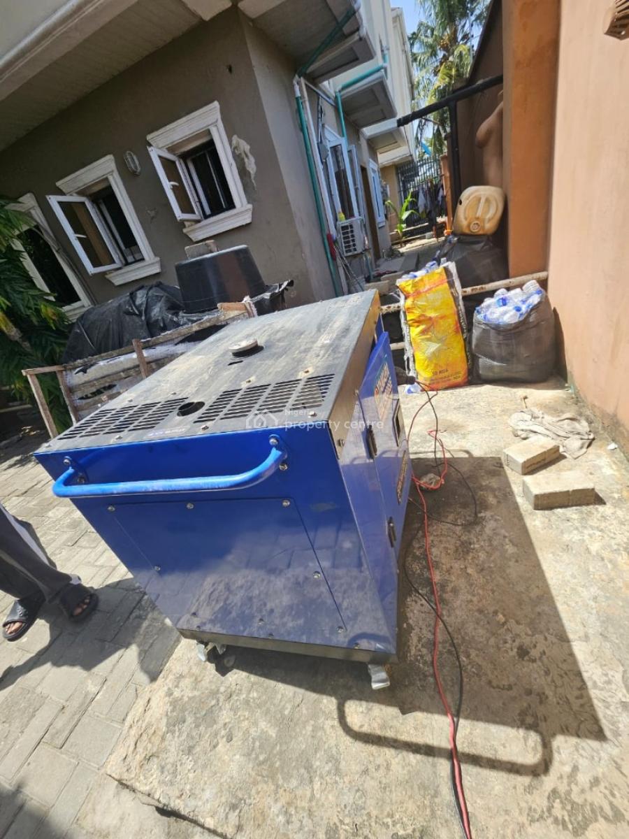 Partially Furnished & 24/7 Power 4 Bedroom with Solar and 15kva Mikano, Mobil Road Close to Northwest Filling Station, Ajah, Lagos, Detached Duplex for Rent
