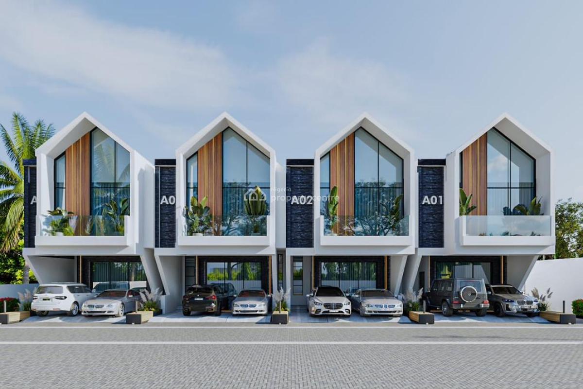 Beachfront Property with High Roi Near Vi, Close to Ojaja Mall and Atican Beach Along Lagos Calabar Coaster Road, Victoria Island (vi), Lagos, Terraced Duplex for Sale