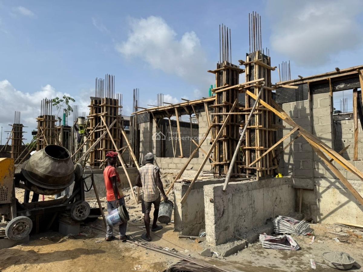 Beachfront Property with High Roi Near Vi, Close to Ojaja Mall and Atican Beach Along Lagos Calabar Coaster Road, Victoria Island (vi), Lagos, Terraced Duplex for Sale