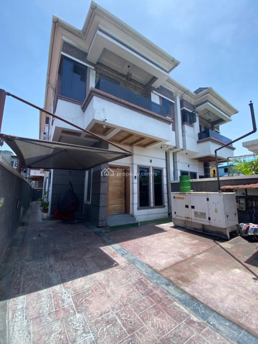 Nicely Built 4 Bedroom Semidetached with Spacious Compound, Ikate, Ikate, Lekki, Lagos, Semi-detached Duplex for Rent