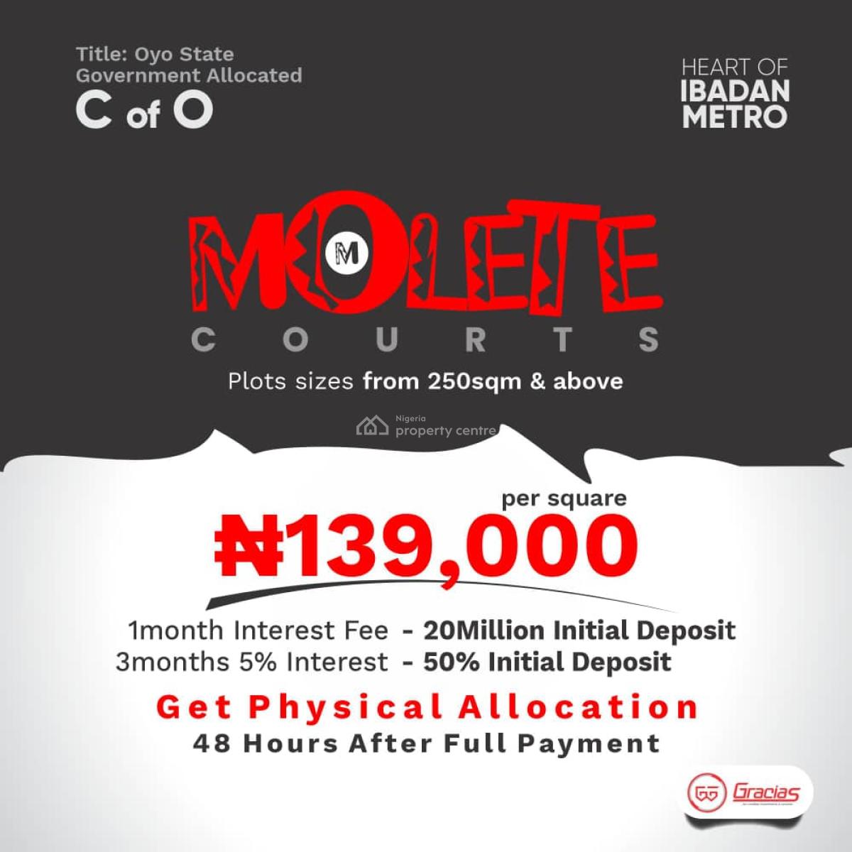 Get Physical Allocation Within 48hours, Molete Court, Challenge-molete Road, Ibadan, Oyo, Residential Land for Sale