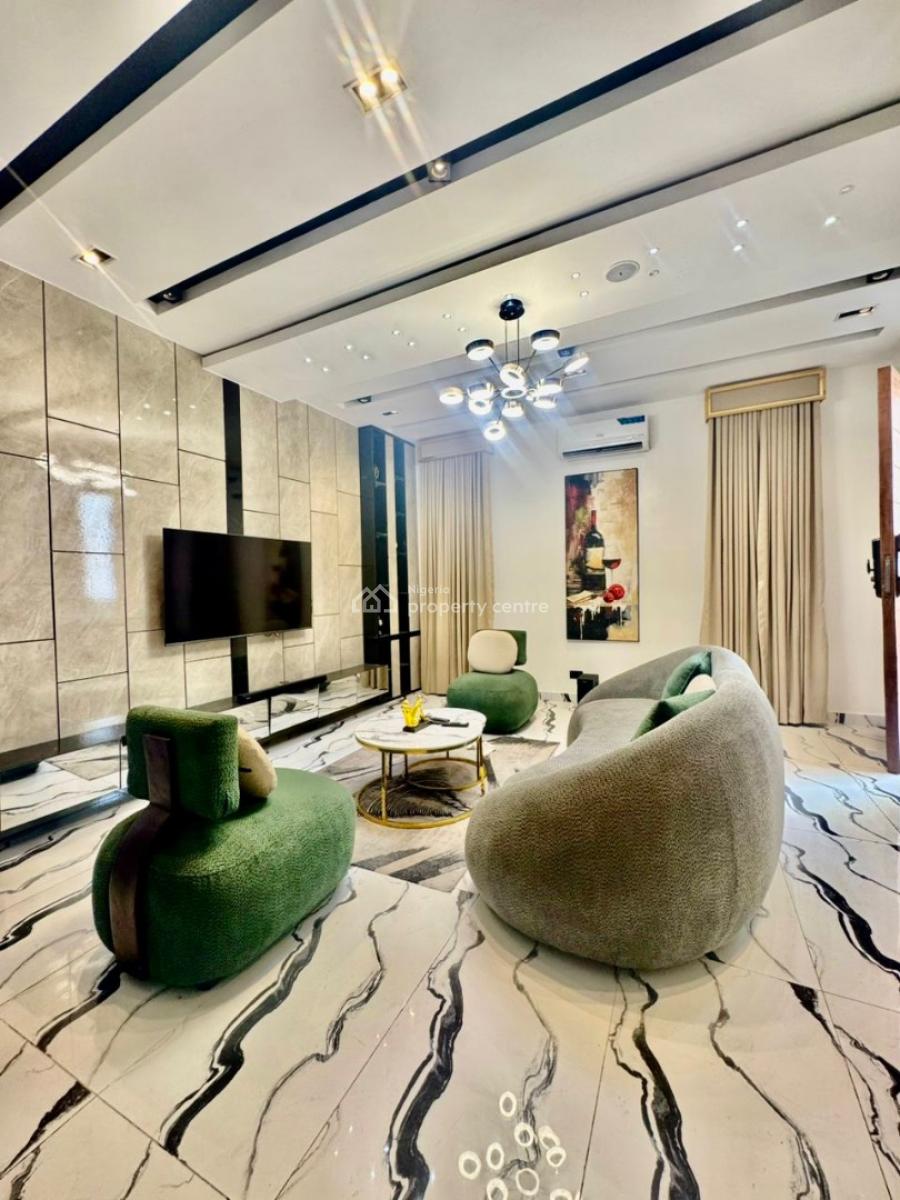 Beautifully Furnished Luxury 4 Bedroom Detached Duplex with Inverter, Lekki Palm City, Ajah, Lagos, Semi-detached Duplex for Rent