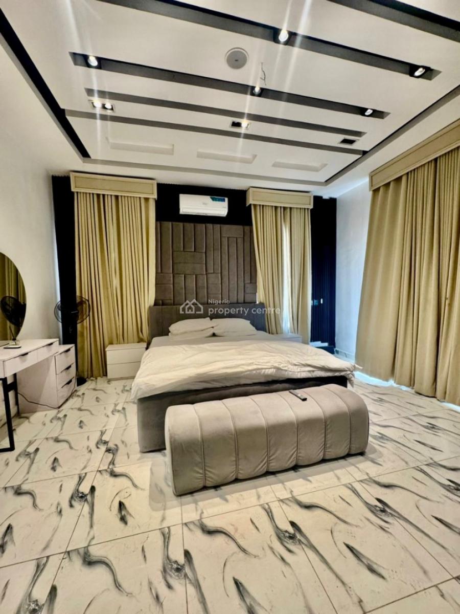 Beautifully Furnished Luxury 4 Bedroom Detached Duplex with Inverter, Lekki Palm City, Ajah, Lagos, Semi-detached Duplex for Rent