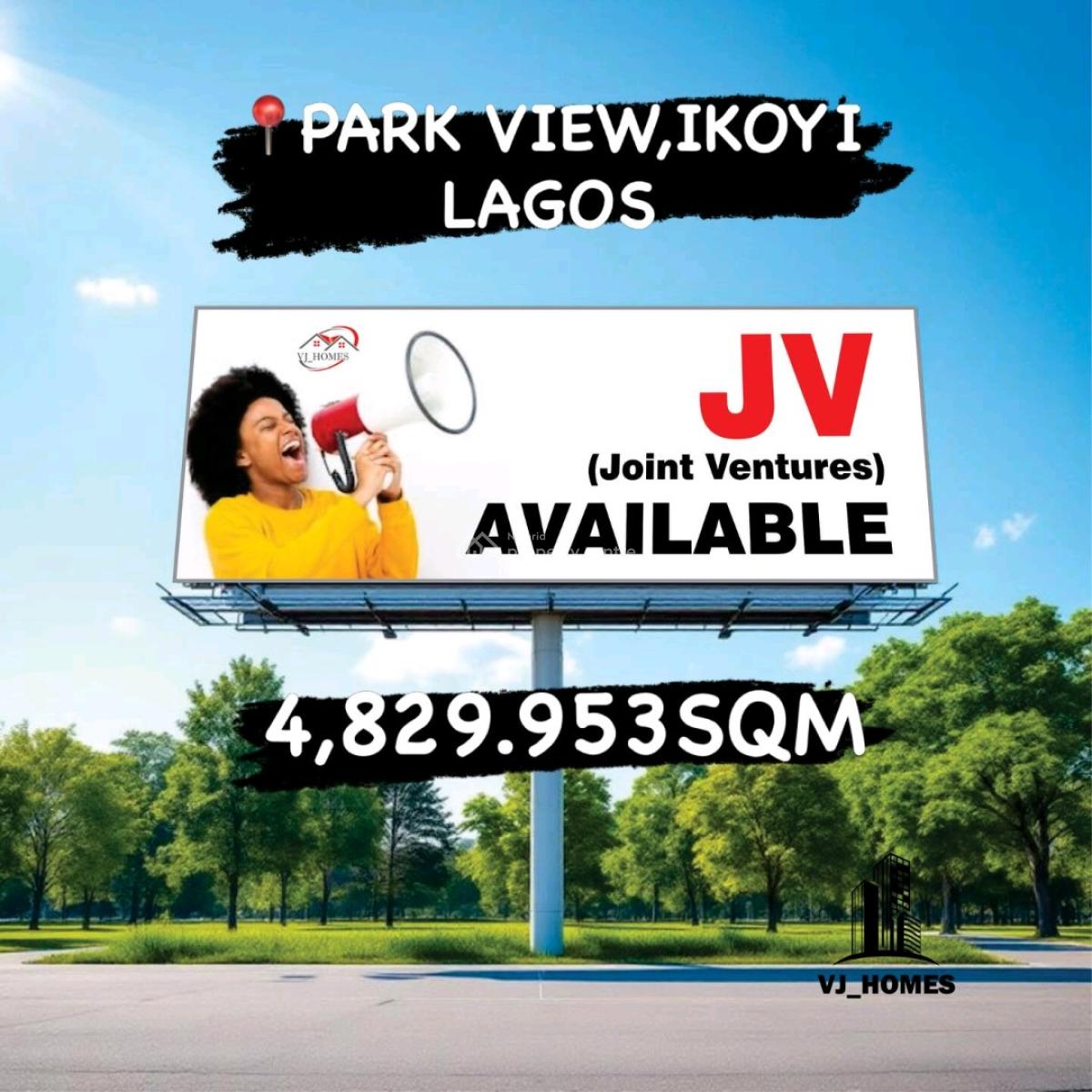 Joint Venture; Land Size 4,829.953 Sqm, Parkview, Ikoyi, Lagos, Land Joint Venture