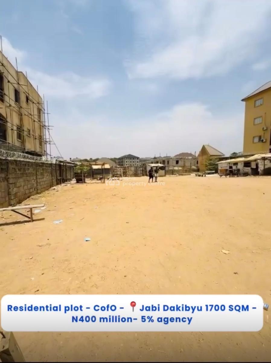 1700sqm Land in Jabi Dakibyu, Jabi, Abuja, Residential Land for Sale