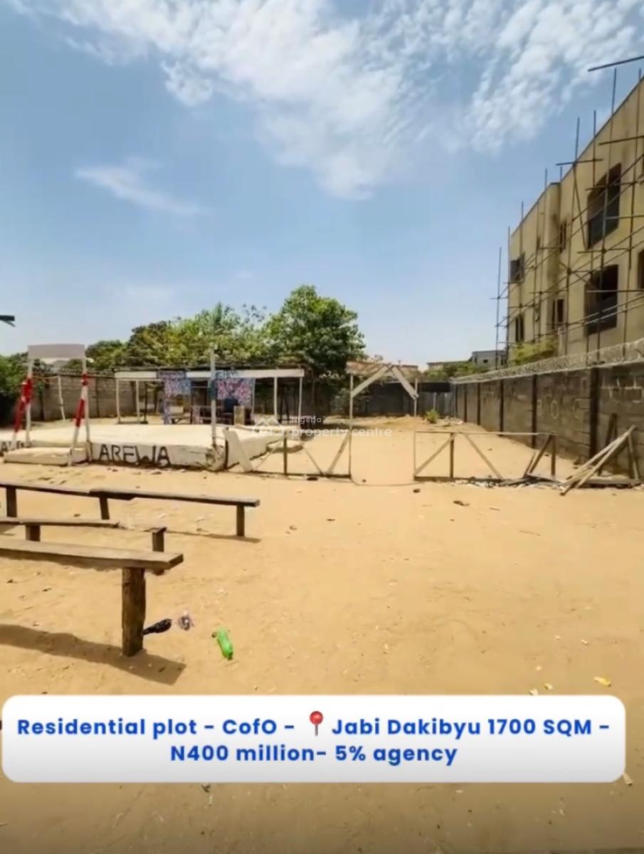 1700sqm Land in Jabi Dakibyu, Jabi, Abuja, Residential Land for Sale