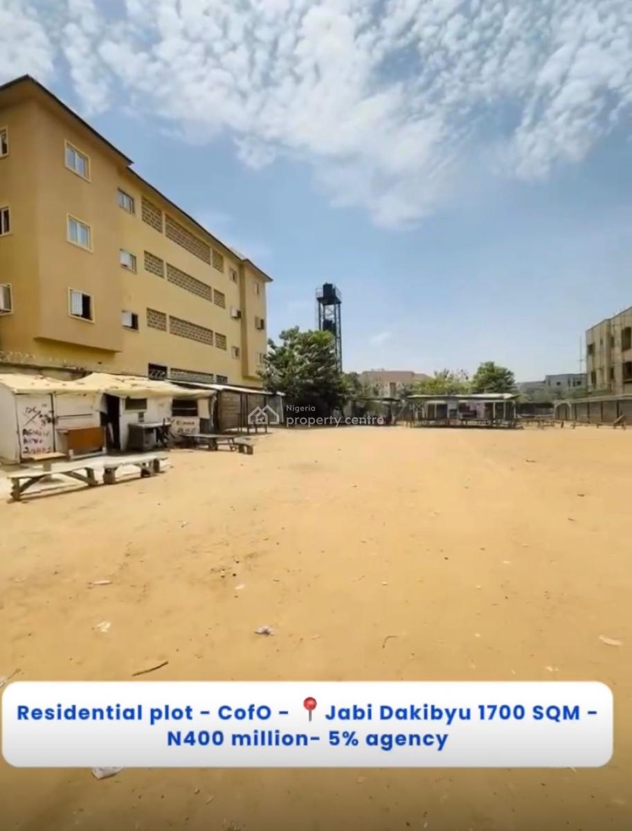 1700sqm Land in Jabi Dakibyu, Jabi, Abuja, Residential Land for Sale