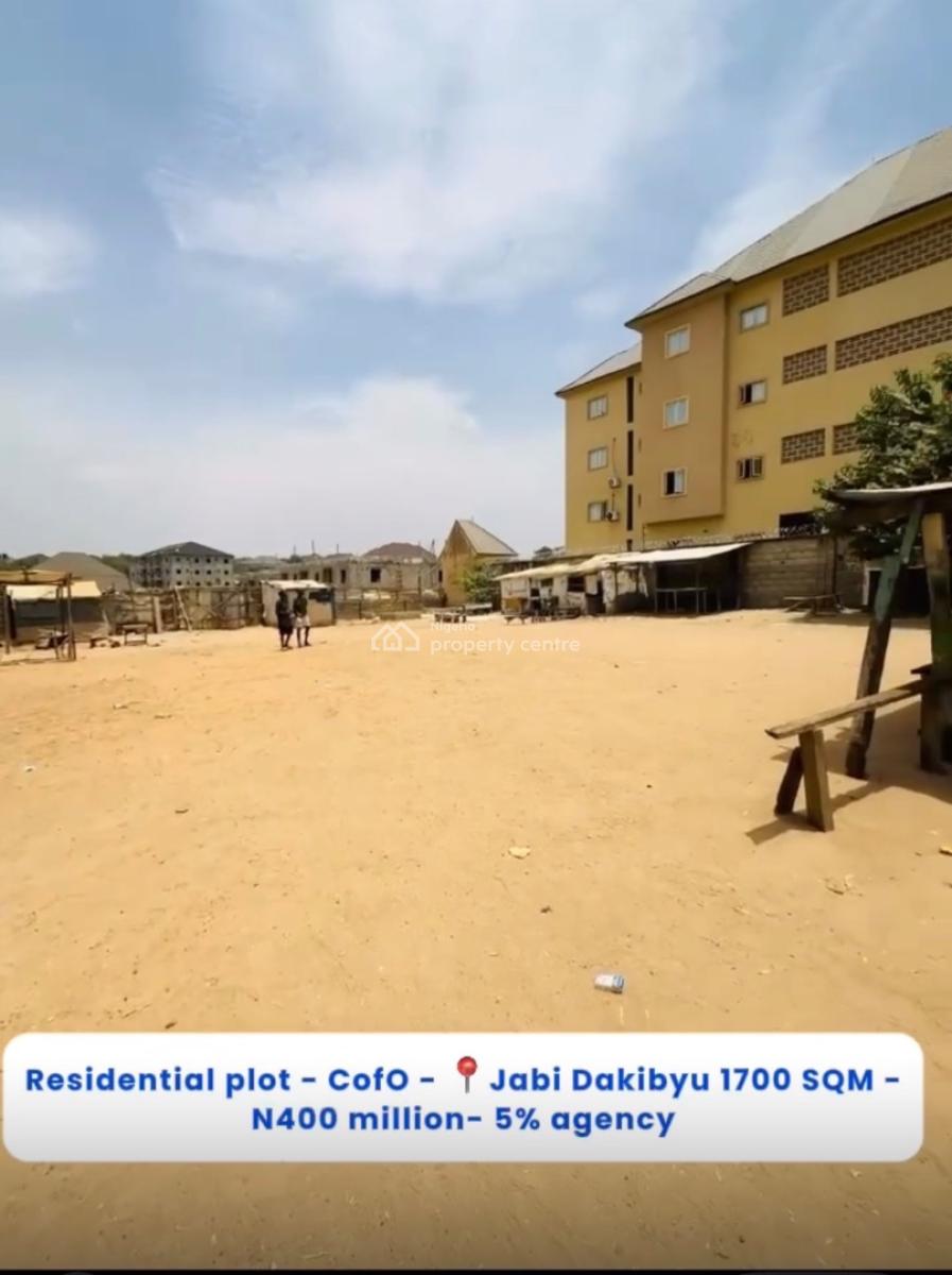 1700sqm Land in Jabi Dakibyu, Jabi, Abuja, Residential Land for Sale