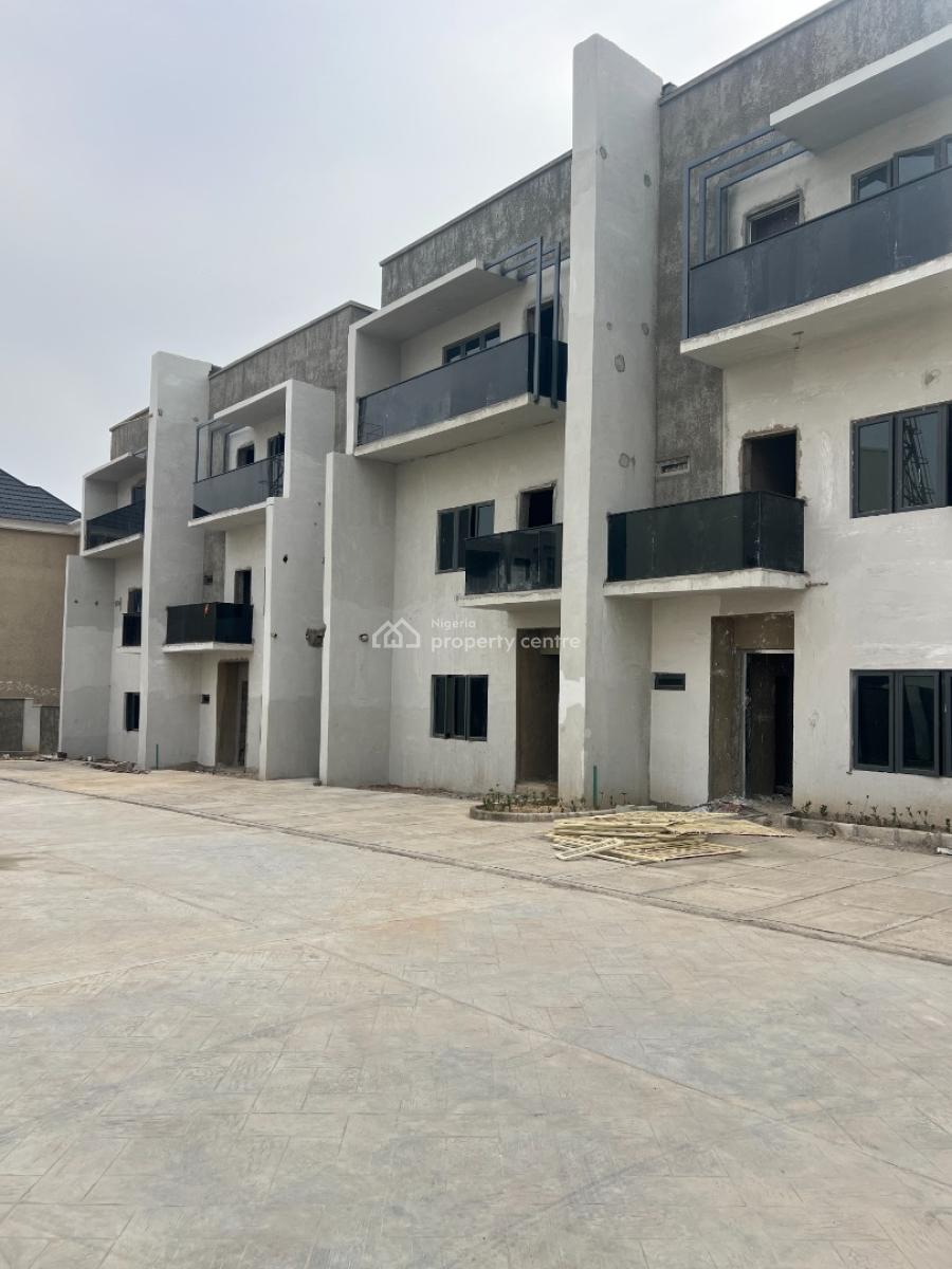 4 Bedroom Triplex with Pentfloor and Bq- Shell Finished G+2, Gilmoor, Jahi, Abuja, Terraced Duplex for Sale