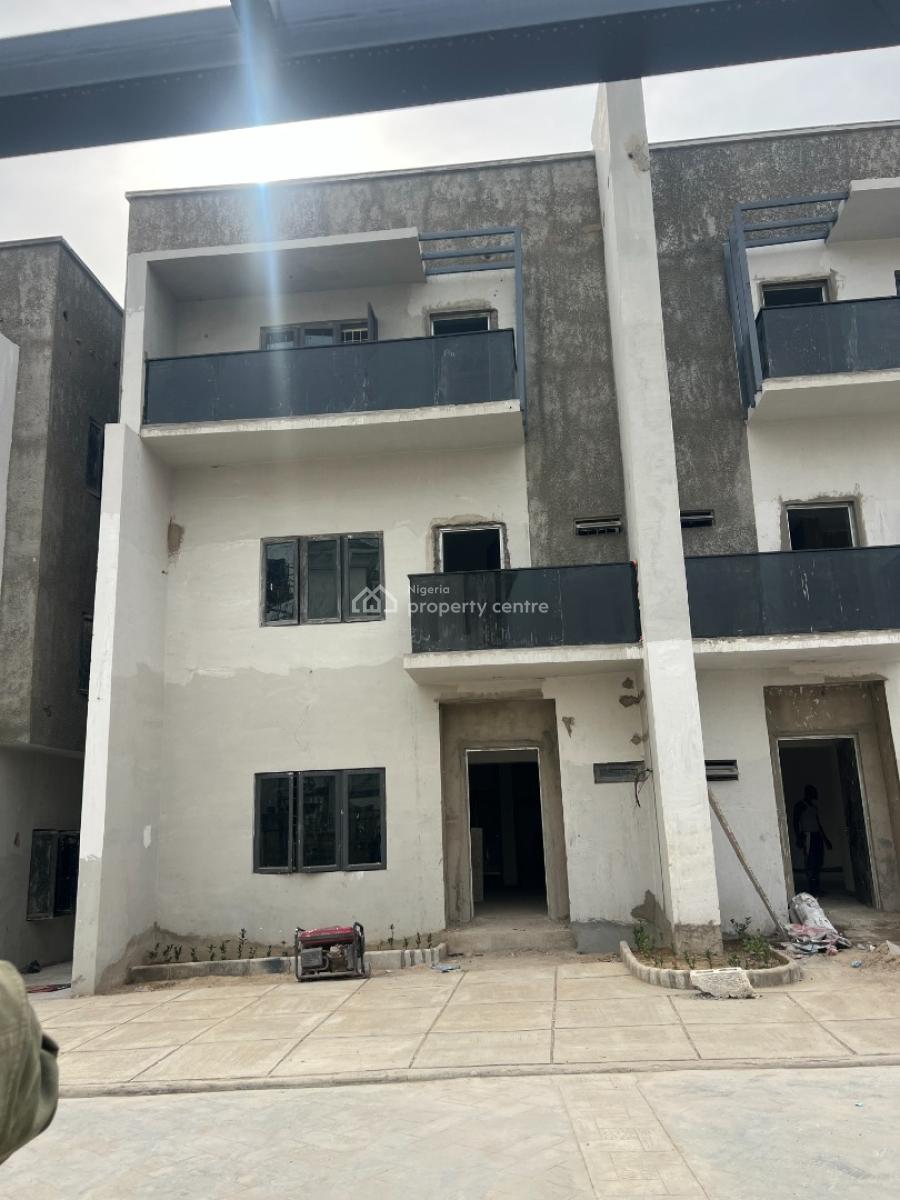 4 Bedroom Triplex with Pentfloor and Bq- Shell Finished G+2, Gilmoor, Jahi, Abuja, Terraced Duplex for Sale